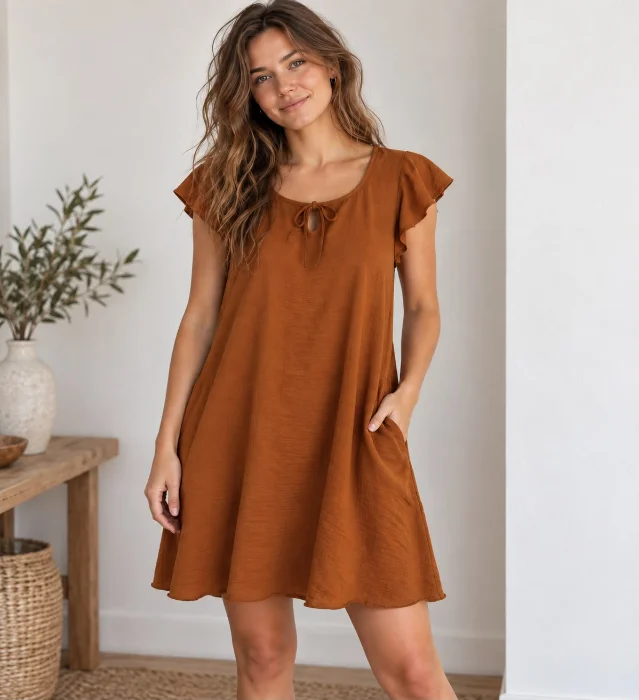 Vestidos Cortos con Bolsillos