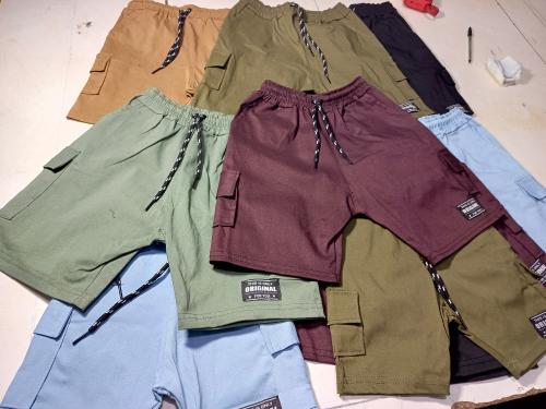 Bermudas Cargo de Bengalina Elastizada