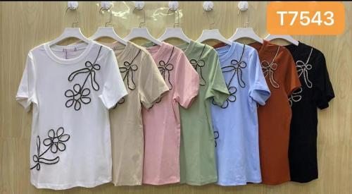 Remera de Algodón con Tejido - Miniatura 2