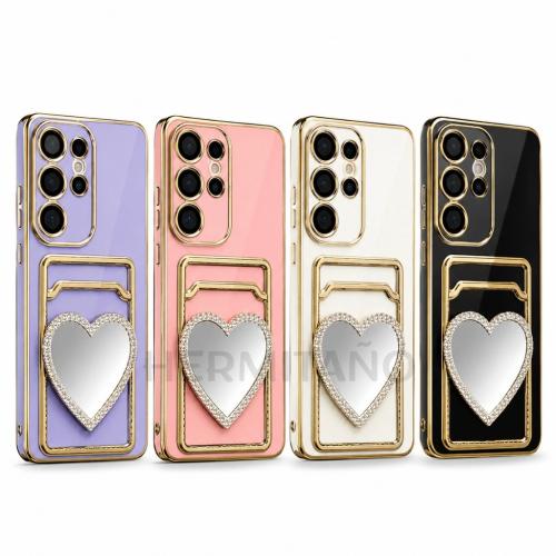 Funda Corazón con Espejo/tarjetero