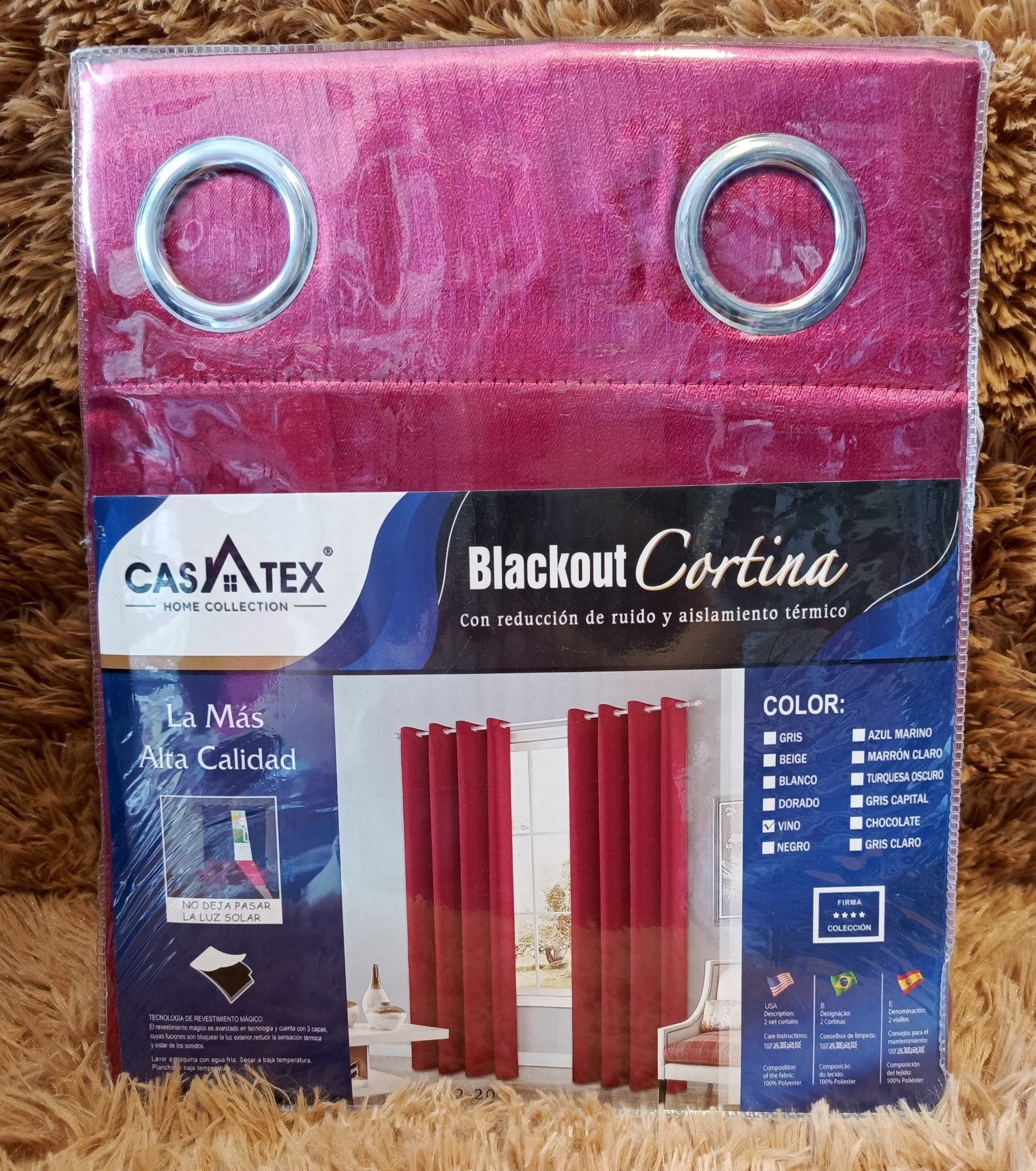 Cortinas Blackout Brillosos Casatex sin Engomado - Imagen 2