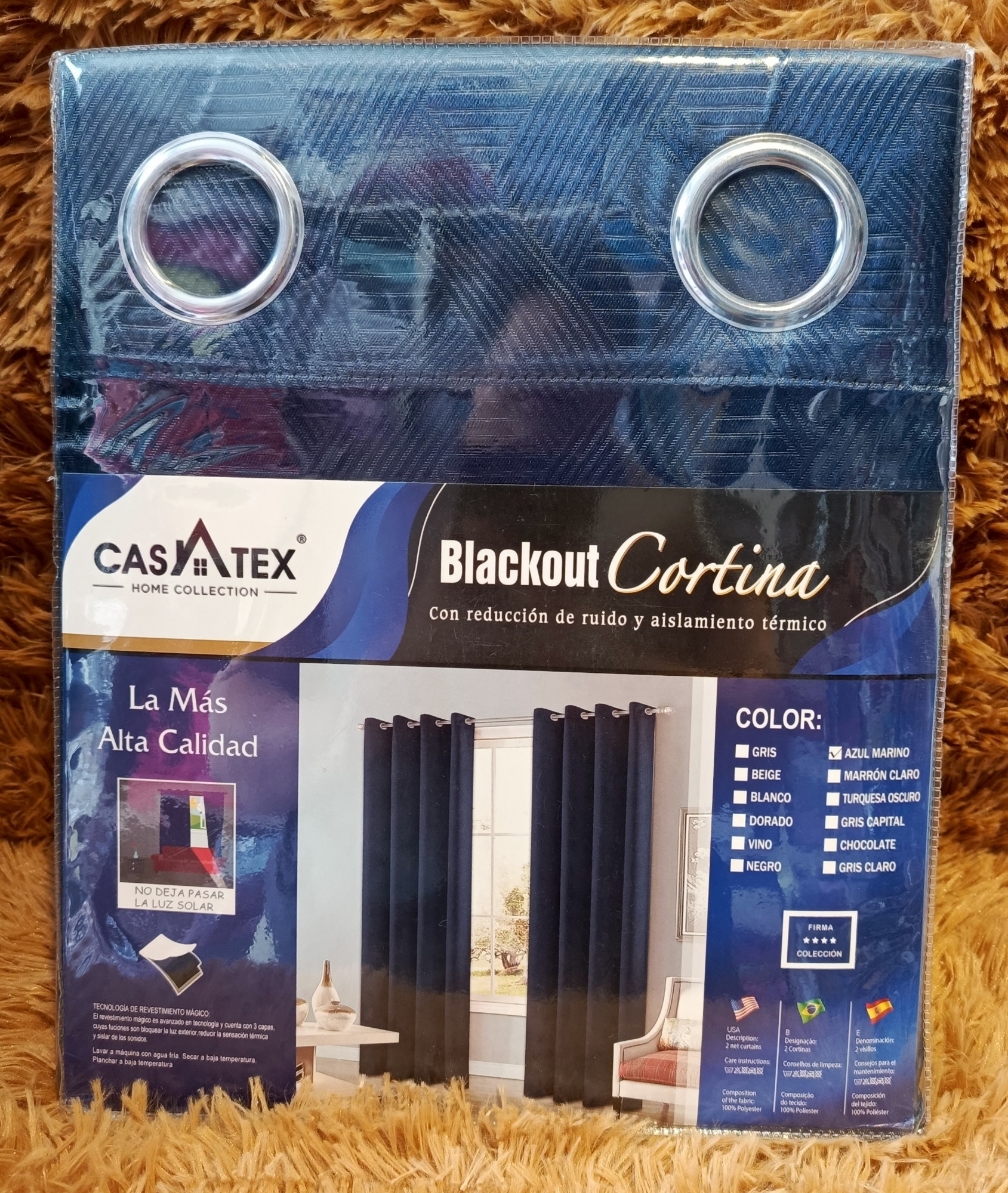 Cortinas Blackout Brillosos Casatex sin Engomado - Imagen 3