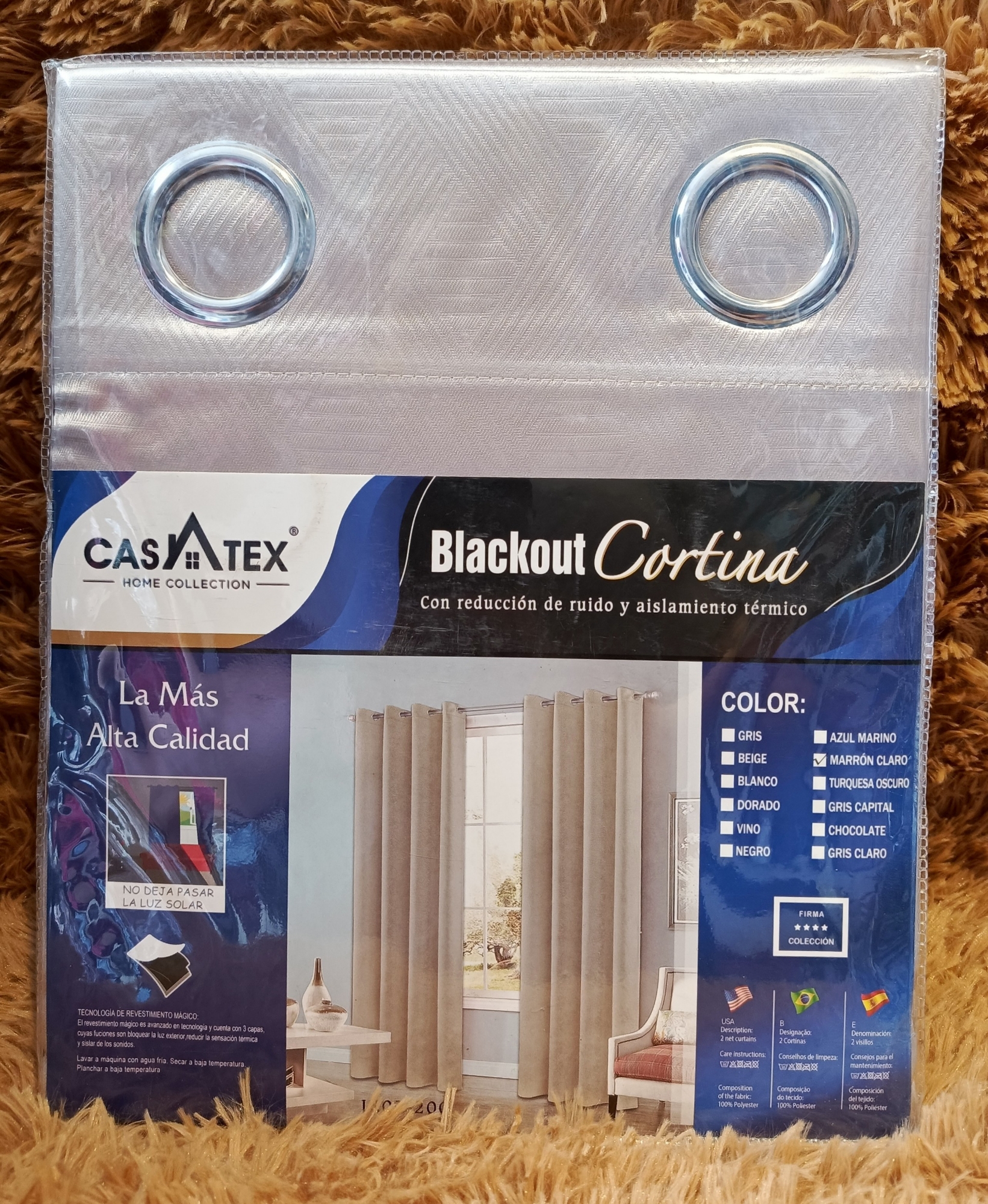 Cortinas Blackout Brillosos Casatex sin Engomado - Imagen 4