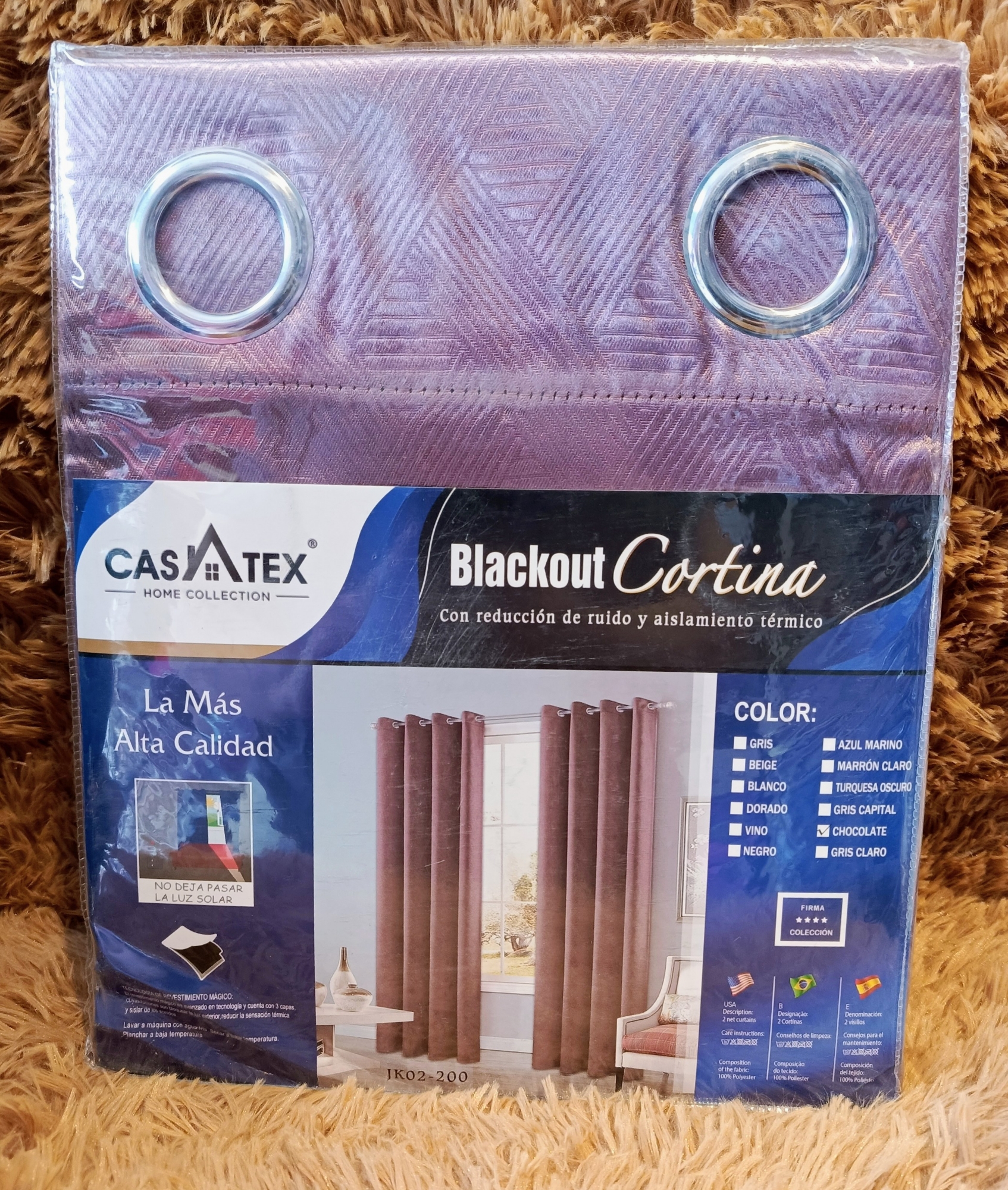 Cortinas Blackout Brillosos Casatex sin Engomado - Imagen 5