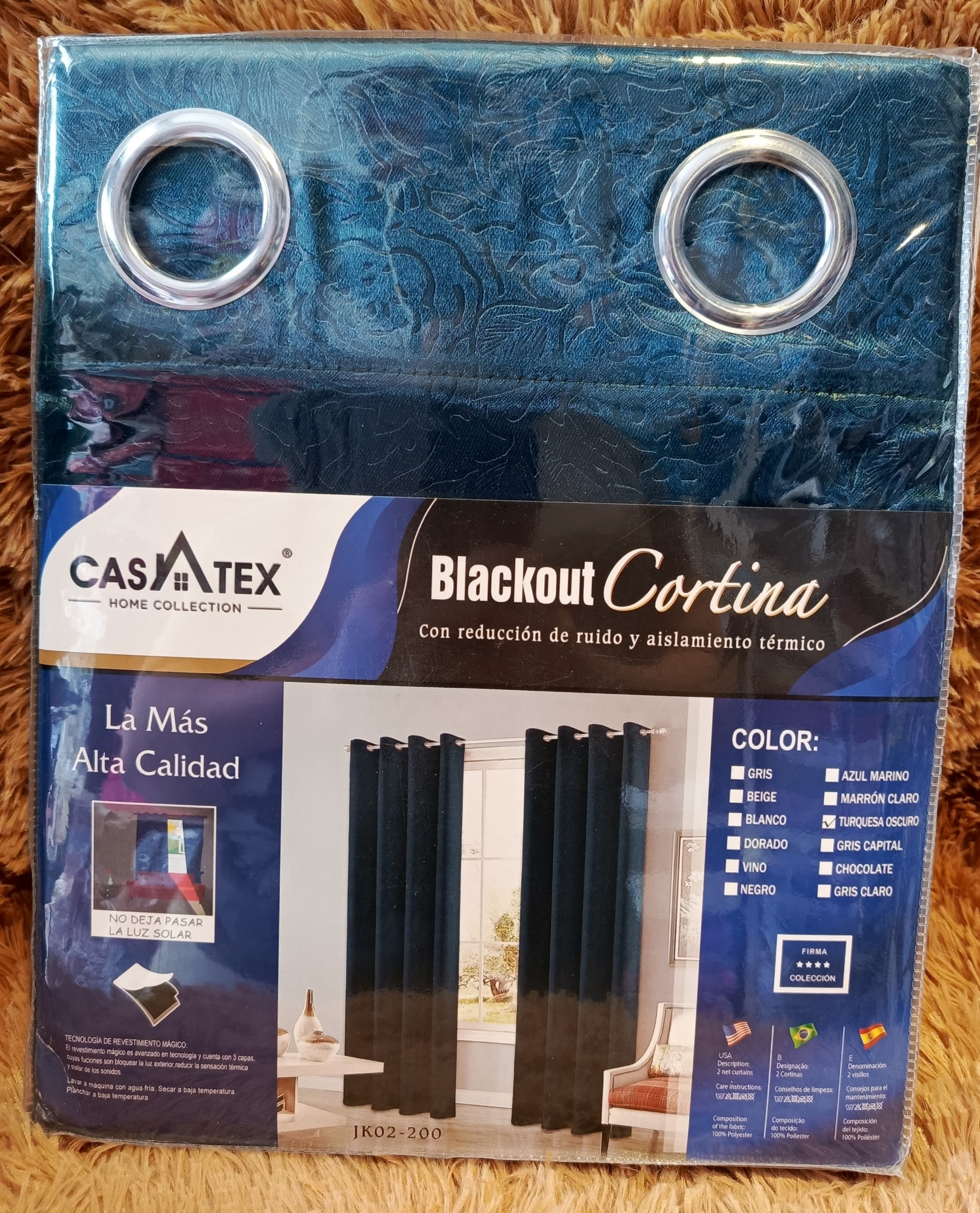 Cortinas Blackout Brillosos Casatex sin Engomado - Imagen 7