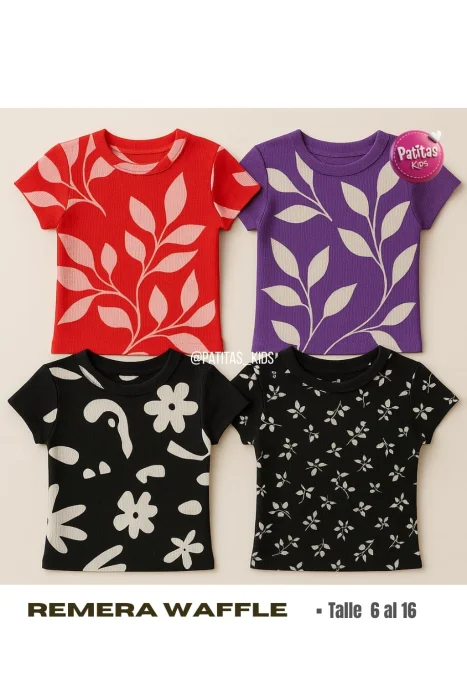 Remeras de Wafle