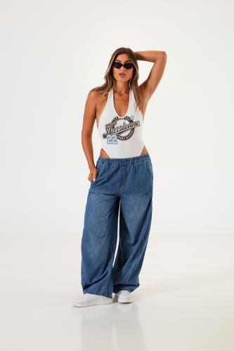 1325 Pantalón Barrel Cintura Elástico