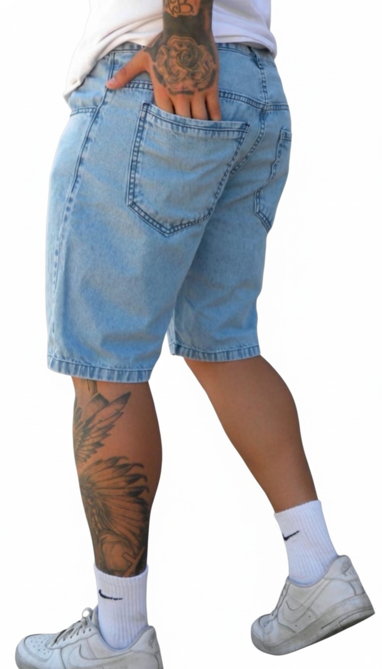 Bermudas Jeans Corte Clásico Rigido - Imagen 2