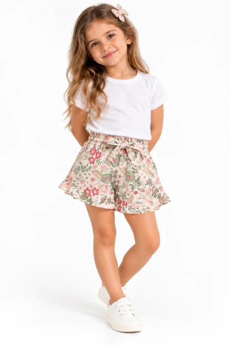 Shorts Estampado de Niña