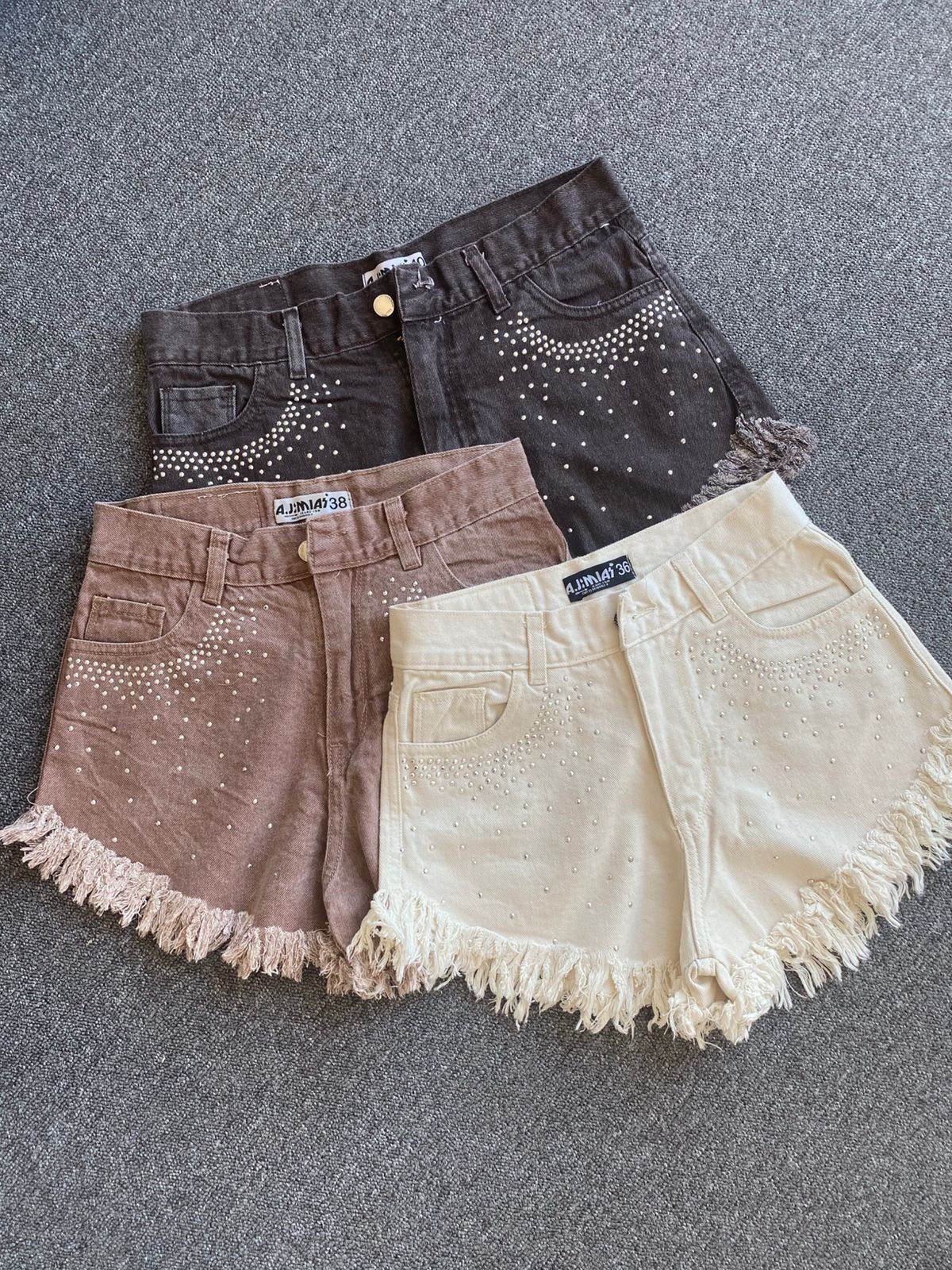Short Jeans Colores Brillitos - Imagen 2