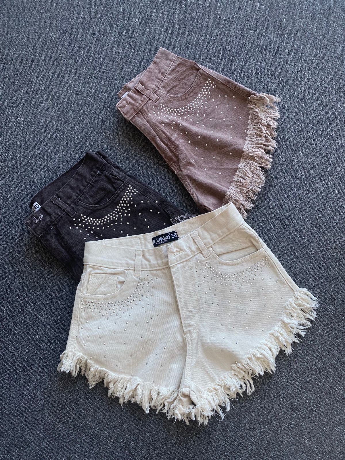 Short Jeans Colores Brillitos - Imagen 3