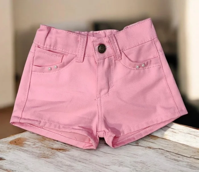 Short Beba Gabardina Rosa