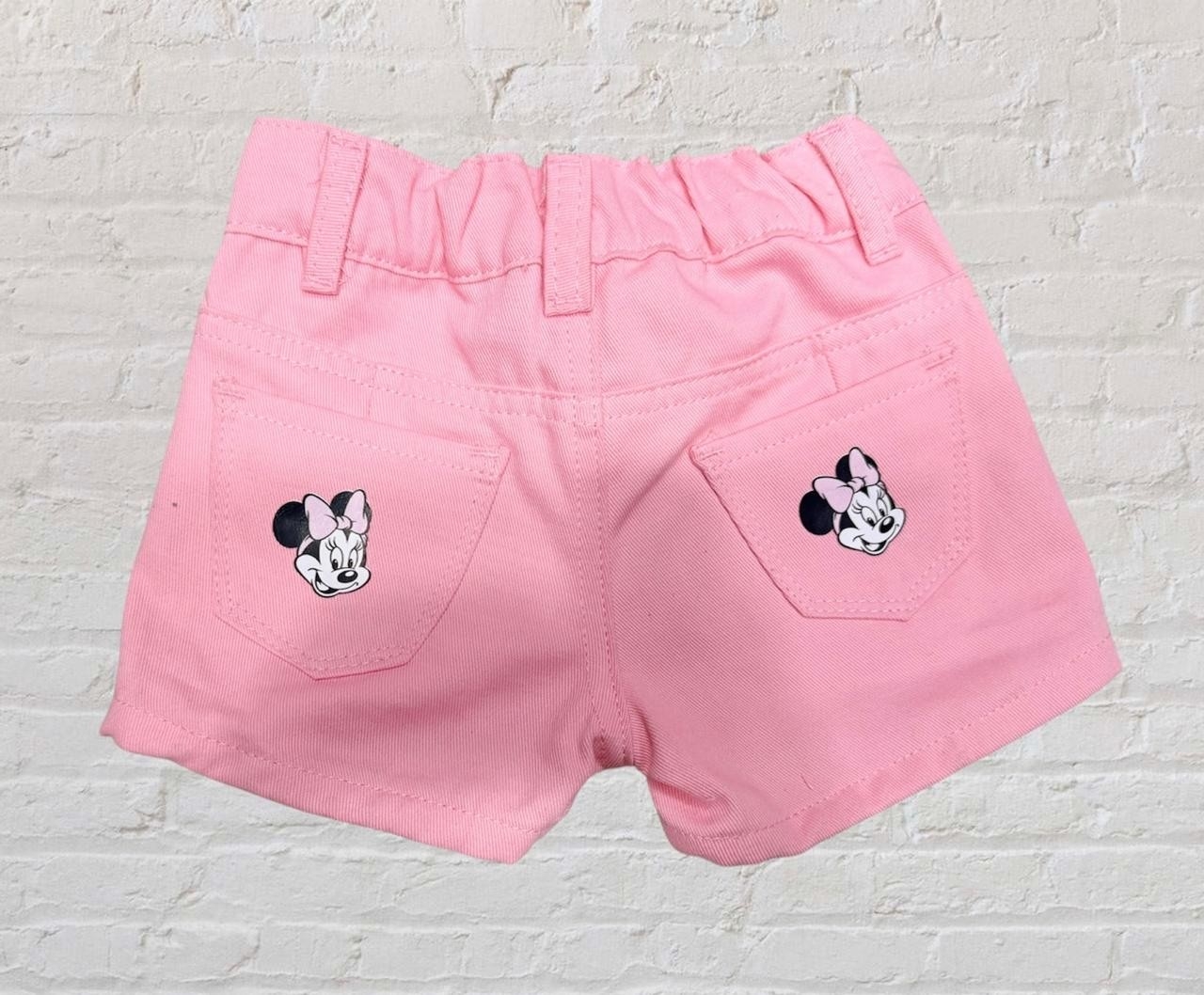Short Beba Gabardina Rosa - Imagen 3