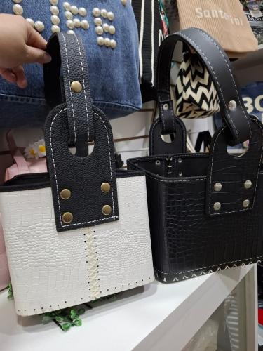 Canasta Matera Combinada Ecocuero Crocco Hermosas Ed Limitada - Miniatura 3