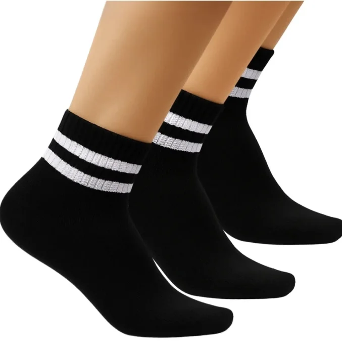 Docena de Medias Tipo Tenis 2 Rayas Dehombre