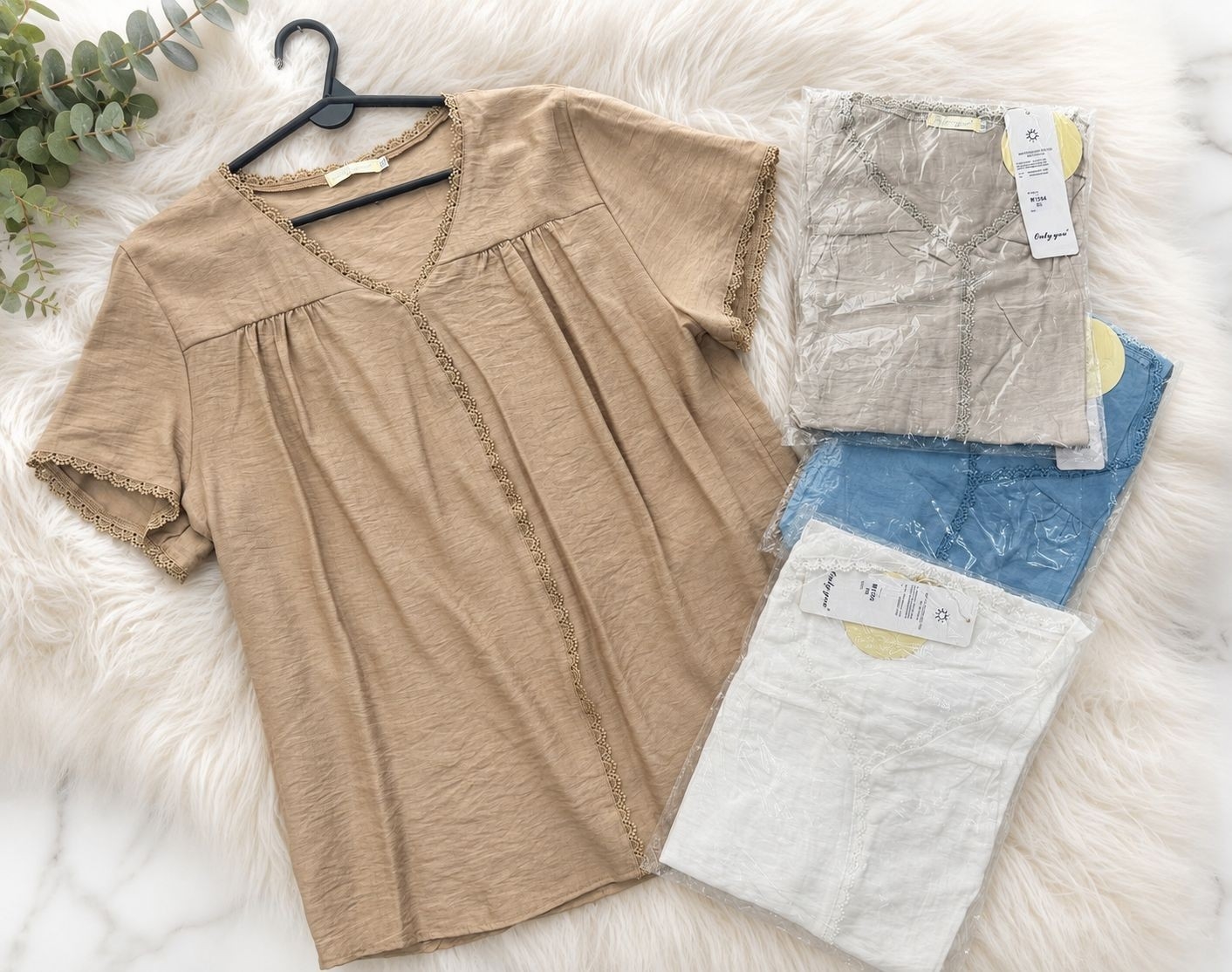 Blusas de Dama Lisas Importadas - Imagen 3