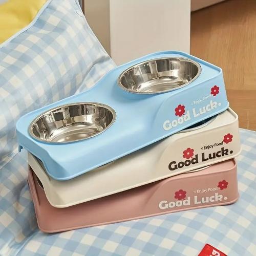 Comederos para Perros Gatos Doble Elevado Acero Inoxidable - Miniatura 5