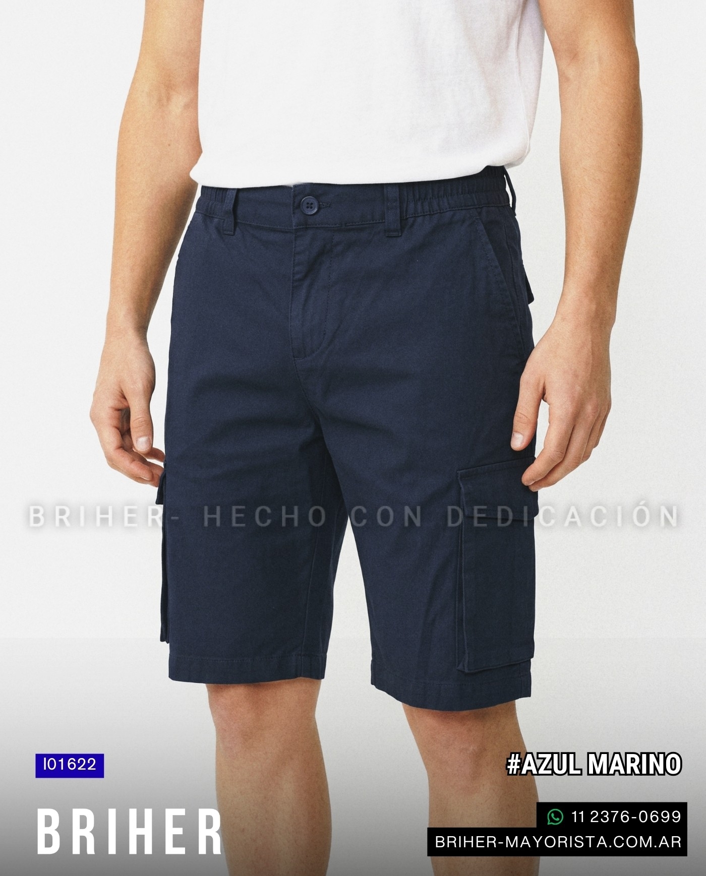 Bermuda Jogger Cargo Gabardina Fina - Imagen 4