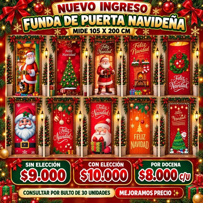 Funda de Puerta Navideña