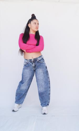 Teens Baggi Azul Liso