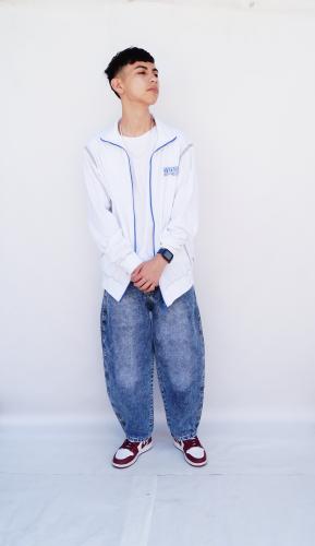 Teens Baggi Azul Liso
