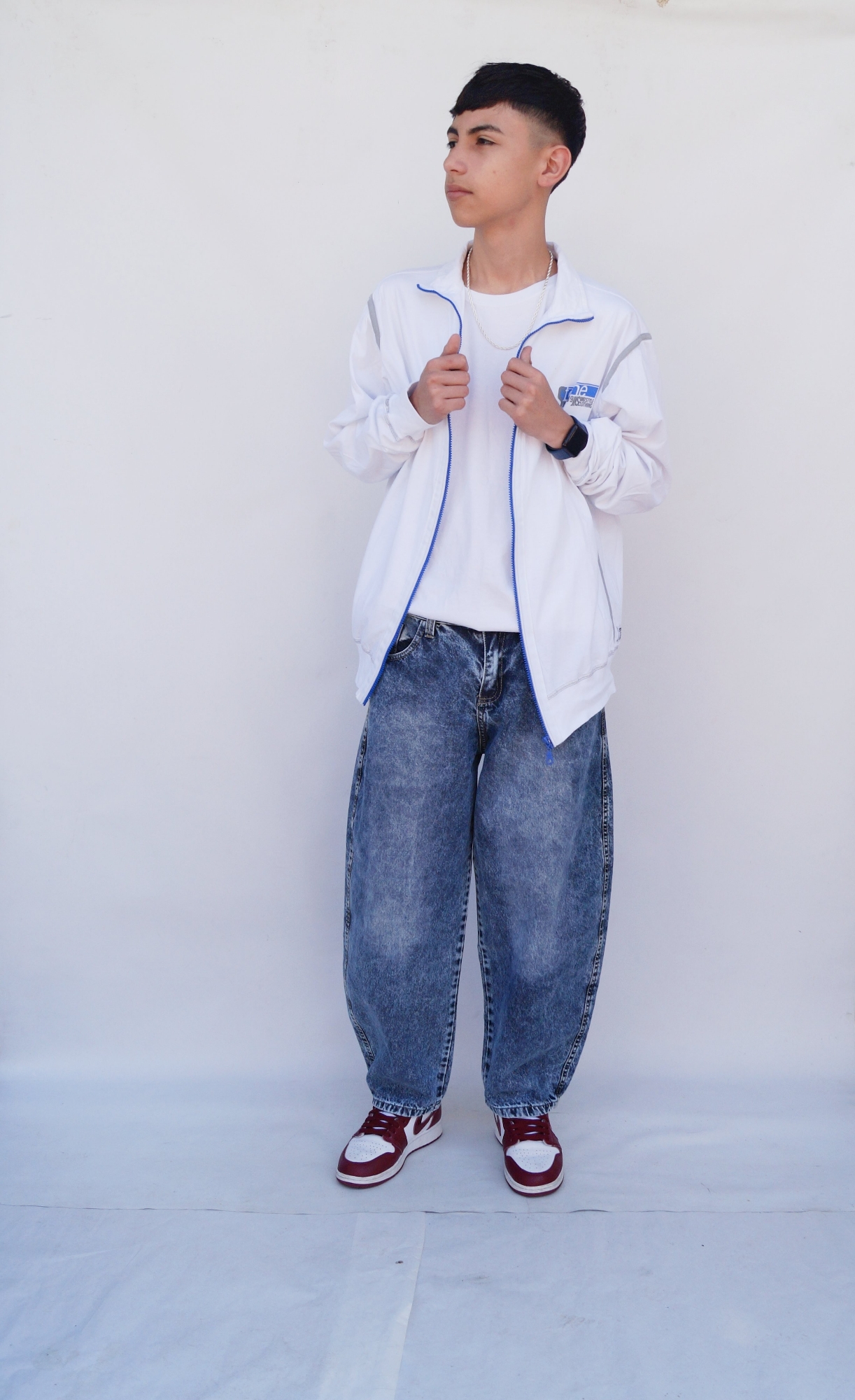 Teens Baggi Azul Liso - Imagen 3