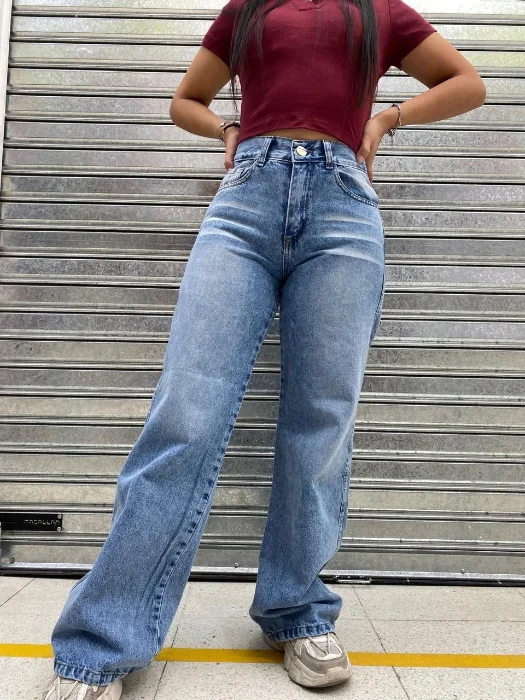 Wide  Leg Celeste  Localizado