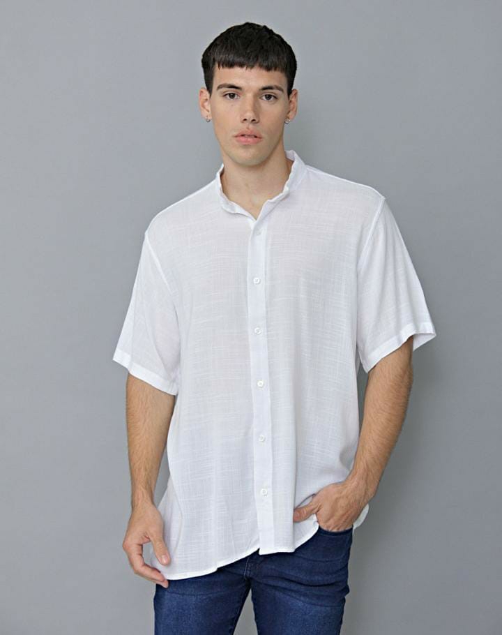 Camisas Twill Cuello Mao - Imagen 2