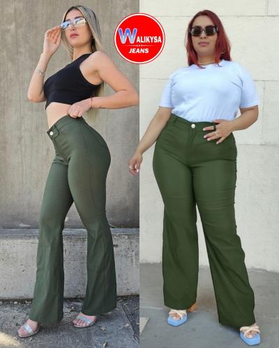 Pantalon Oxford Bengalina Elastizadado Negro Verde Militar Azul Marino Beige y Rojo - Miniatura 4