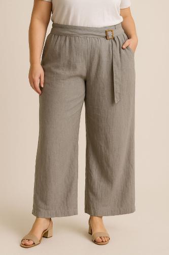 Pantalon de Lino Palazzo
