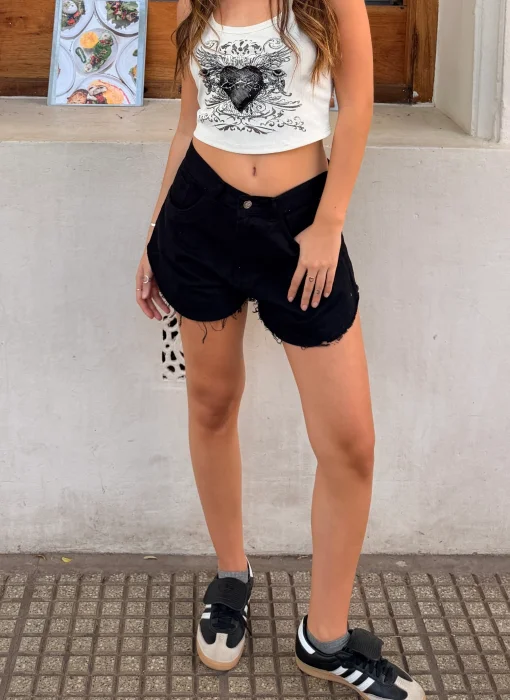 'art 783-3' 34 al 40 Short Negro Desflecado "trend"
