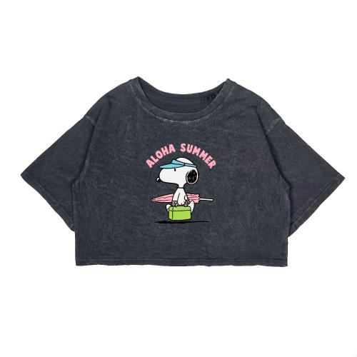 Nena - Crop Oversize Batik Snoopy Aloha