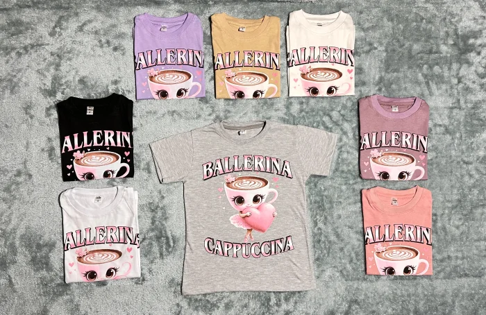 Remera de Nena Balerina Capuchina Algodón Peinado