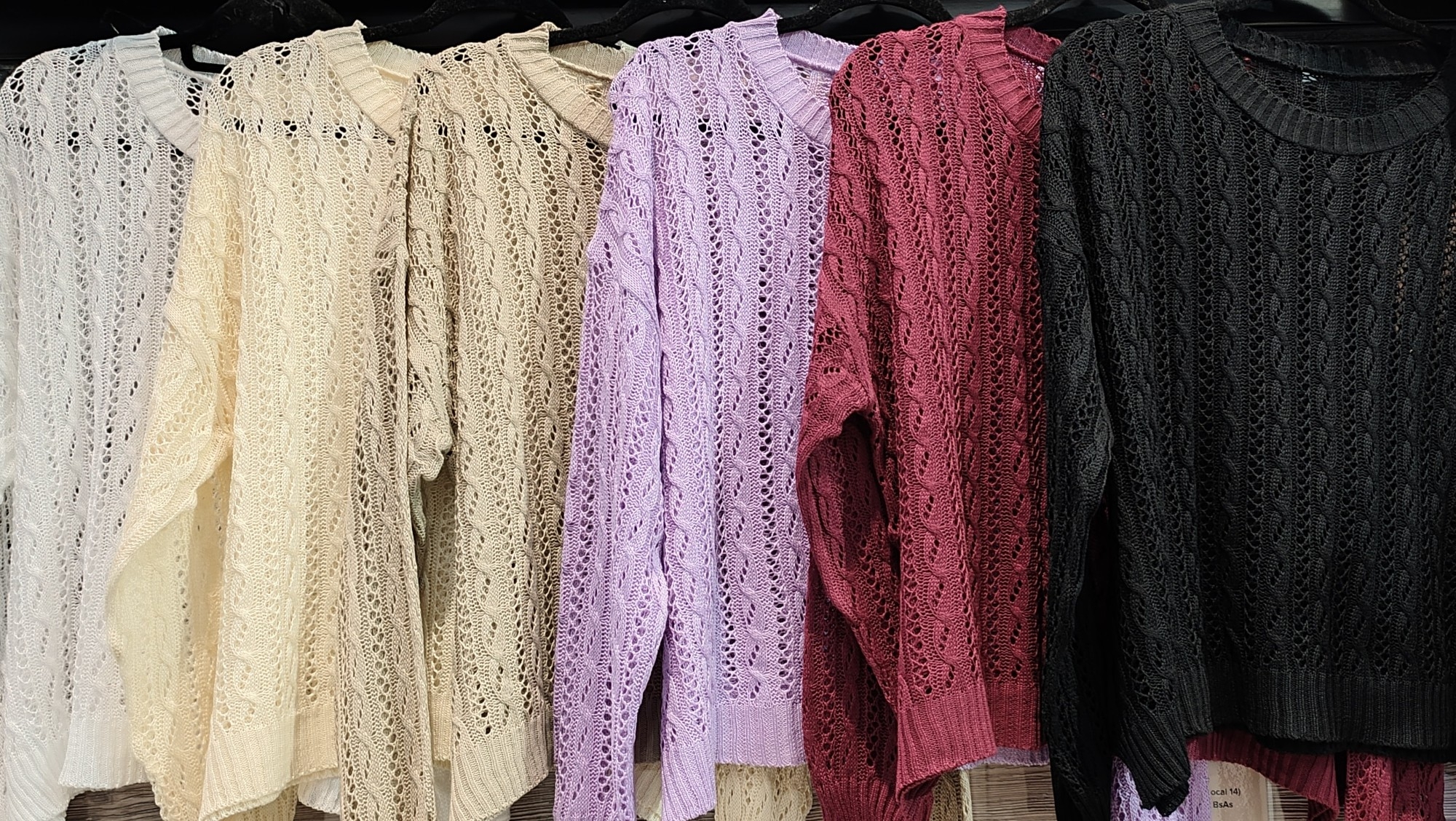Sweaters  Calado Hilo Algodón - Imagen 3
