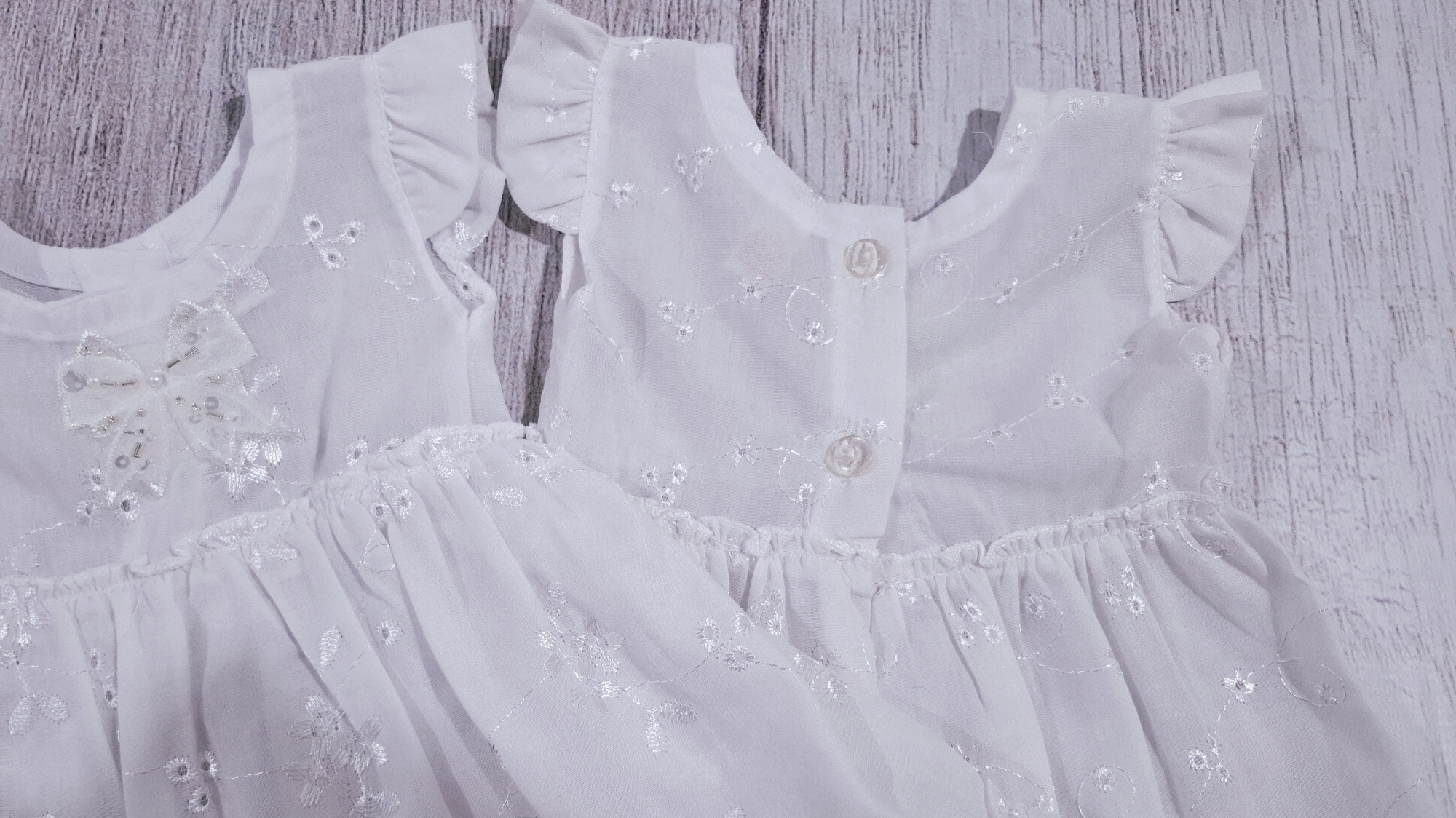 Vestido Brodery Blanco - Imagen 3