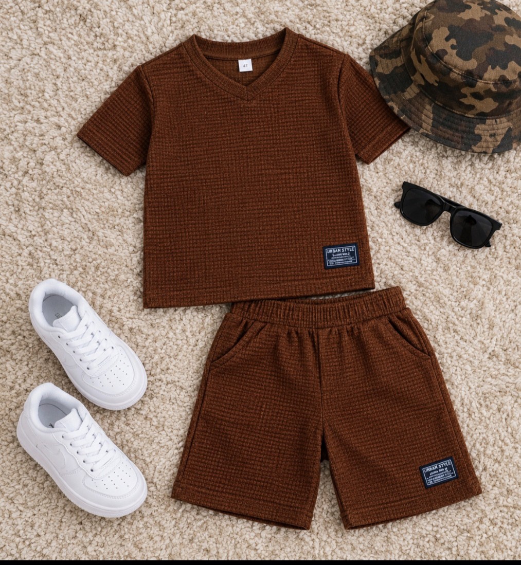 Conjuntos Hawaii Remera Cuello en V Short con Bolsillo - Imagen 3