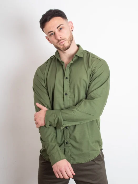 Camisa Verde Manga Larga