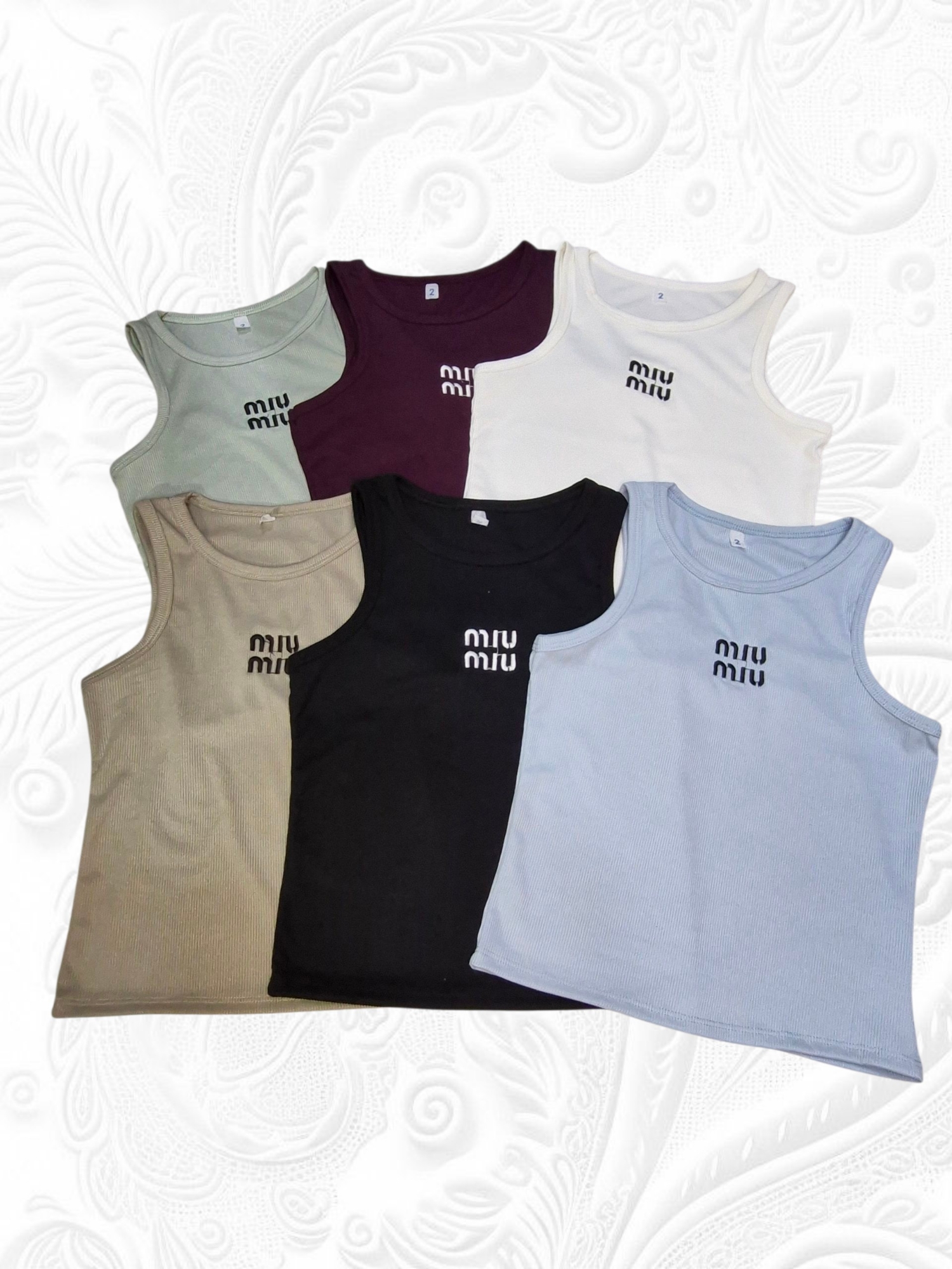 Musculosas Bordada Miu - Imagen 2