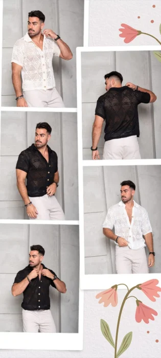 Camisa de Hilo de Algodón