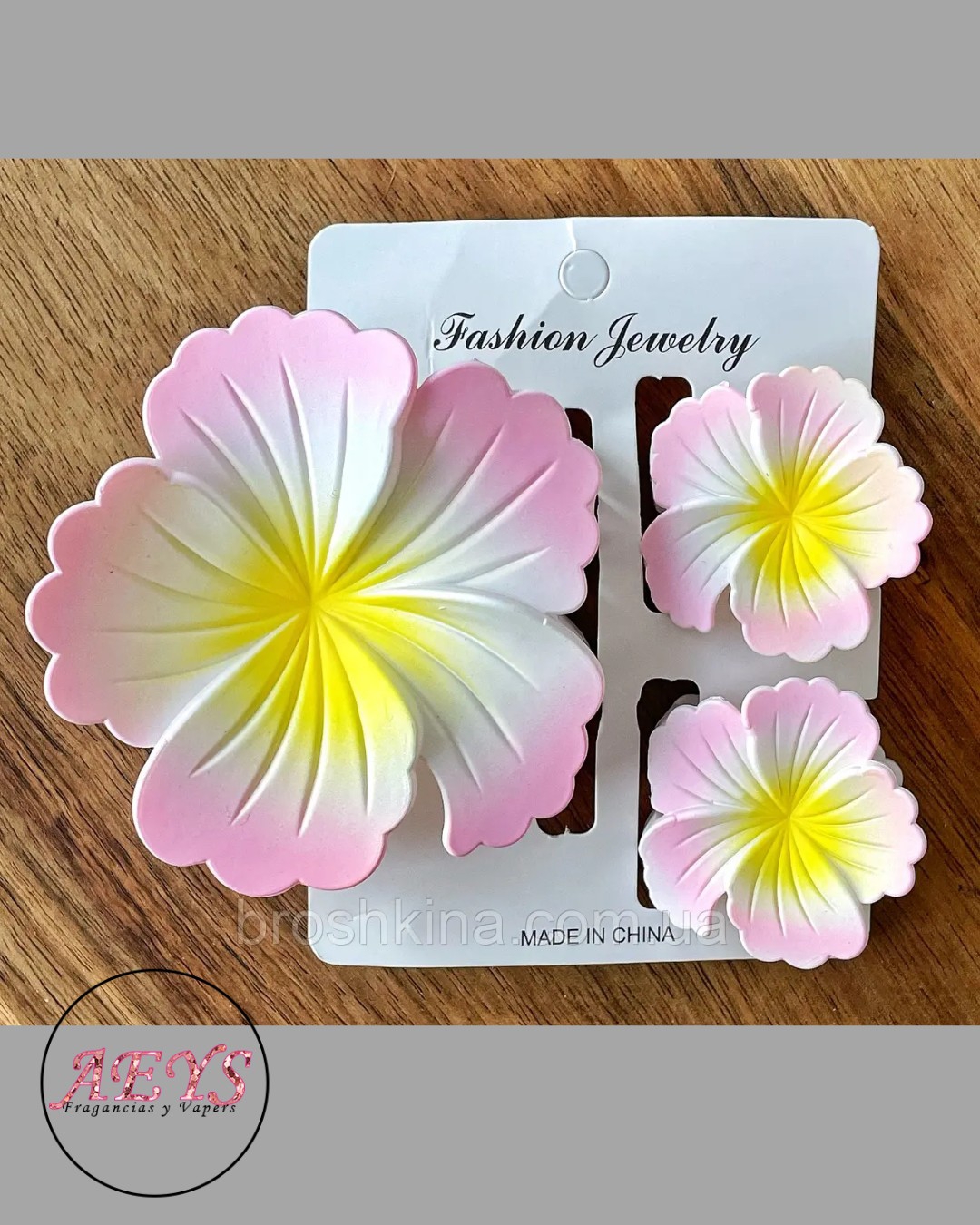 Broches Hawaiana 3 en 1 Hibicus - Imagen 4
