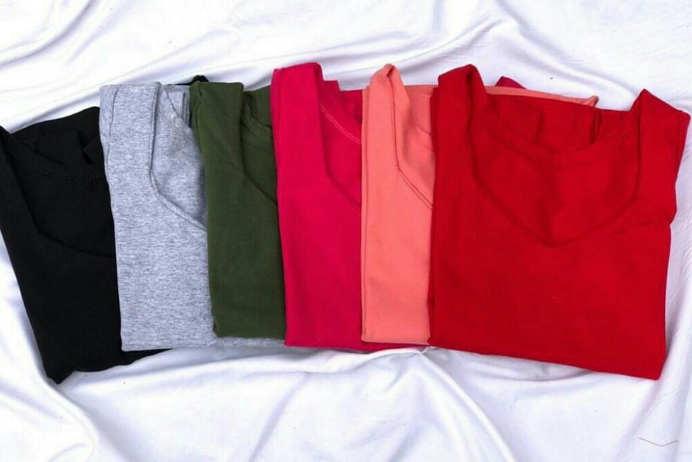 Remeras Basica Algodón con Lycra - Imagen 2