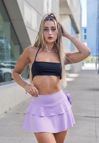 Short  con  Pollera Microfibra - Miniatura 4