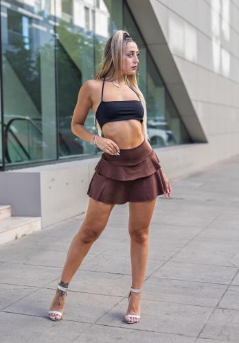 Short  con  Pollera Microfibra - Miniatura 7