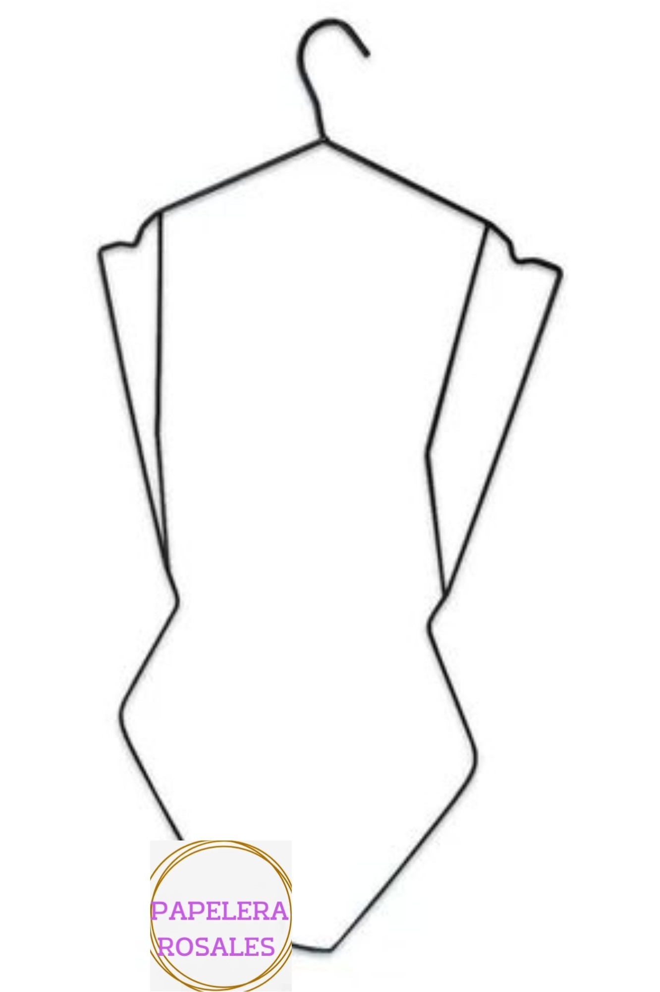 Percha Silueta de Alambre con Busto - Imagen 2