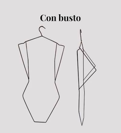 Percha Silueta de Alambre con Busto - Imagen 3