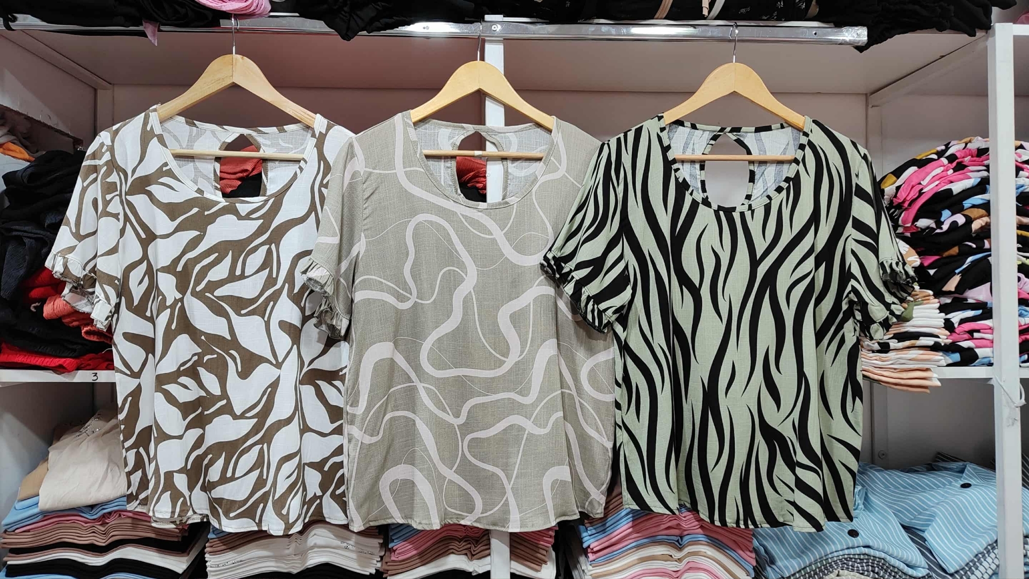 Blusas de Lino Estampado - Imagen 2