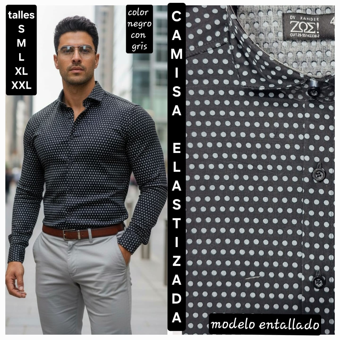 Camisa  Elastizada   Estampada - Imagen 4