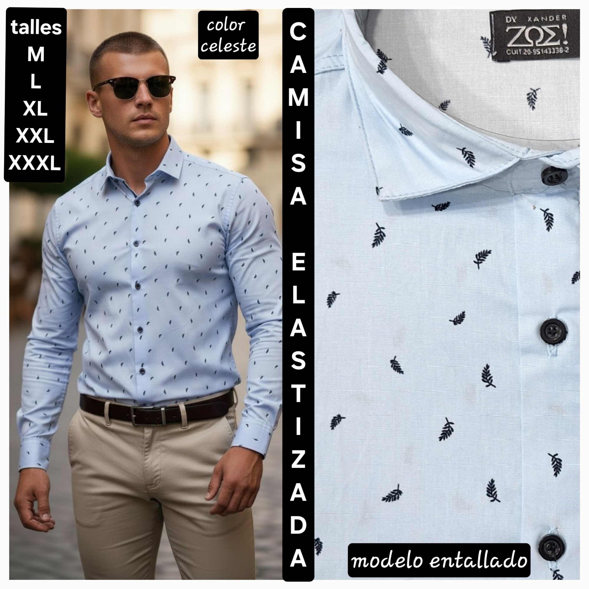 Camisa  Elastizada   Estampada - Imagen 4