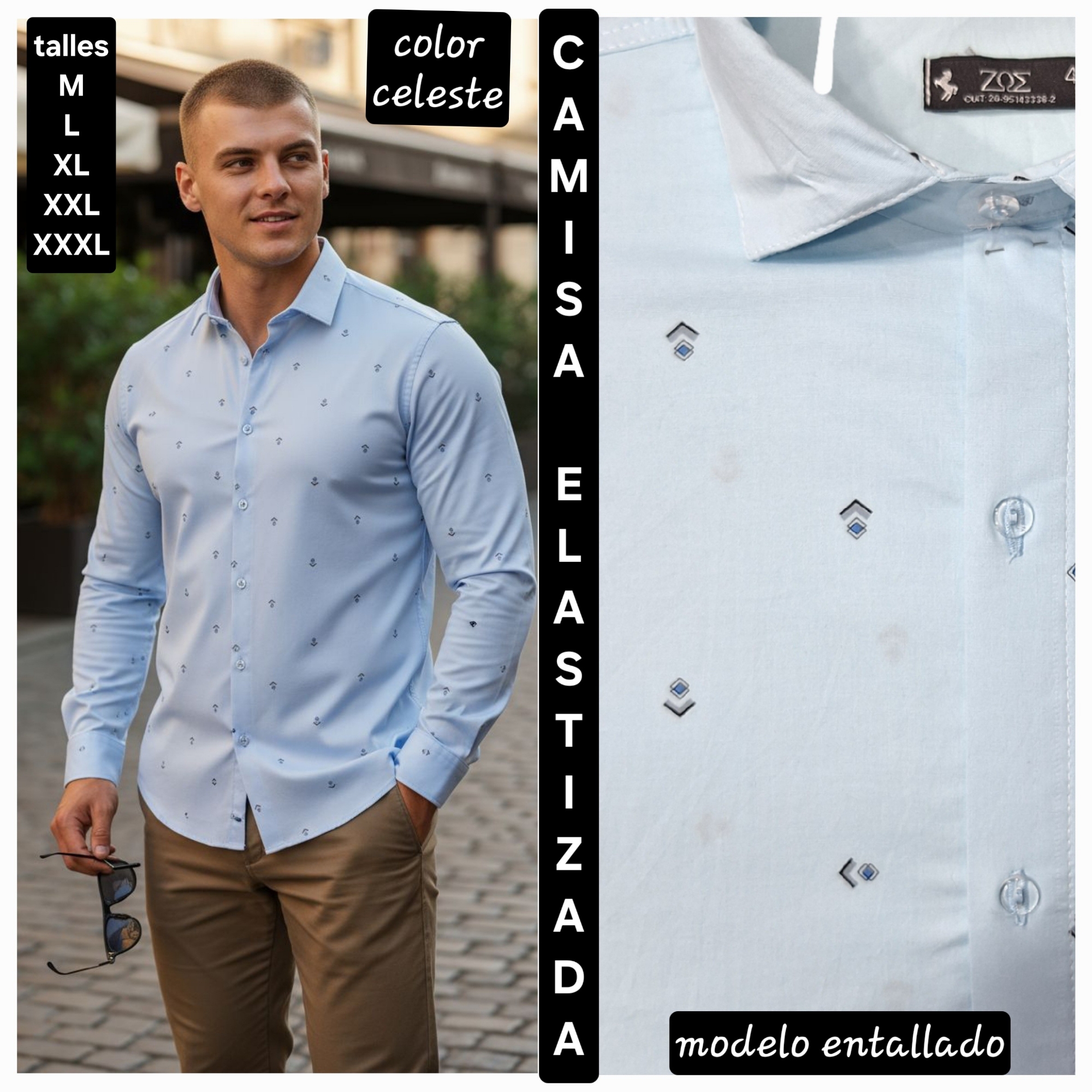 Camisa  Elastizada   Estampada - Imagen 8