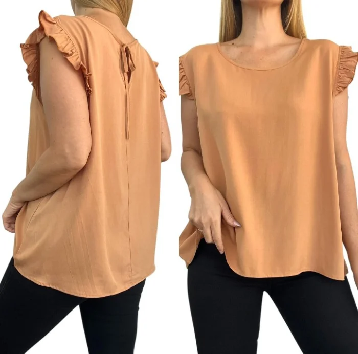 Musculosa Manga Volados